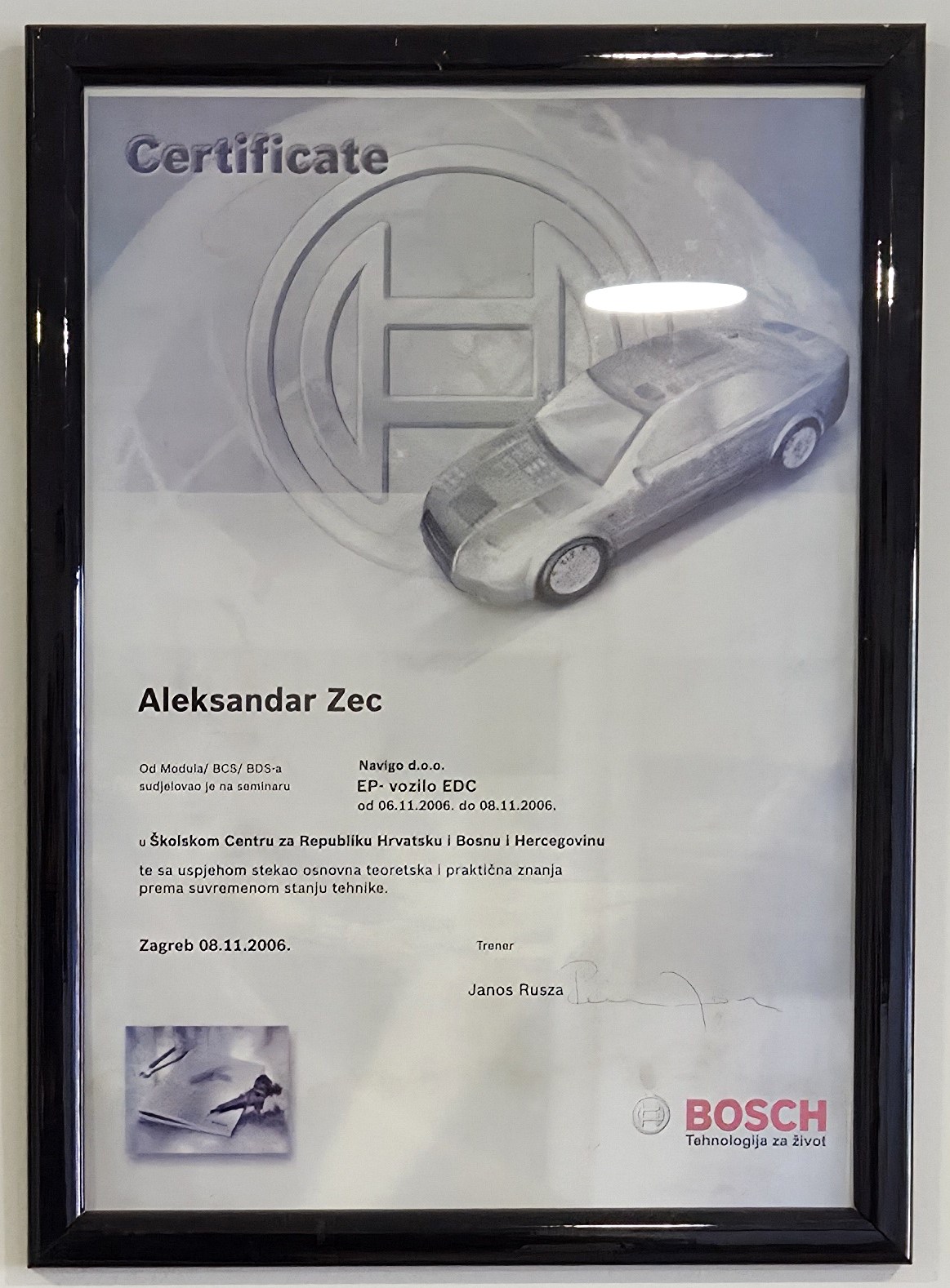 Bosch certifikat i stručno usavršavanje 4