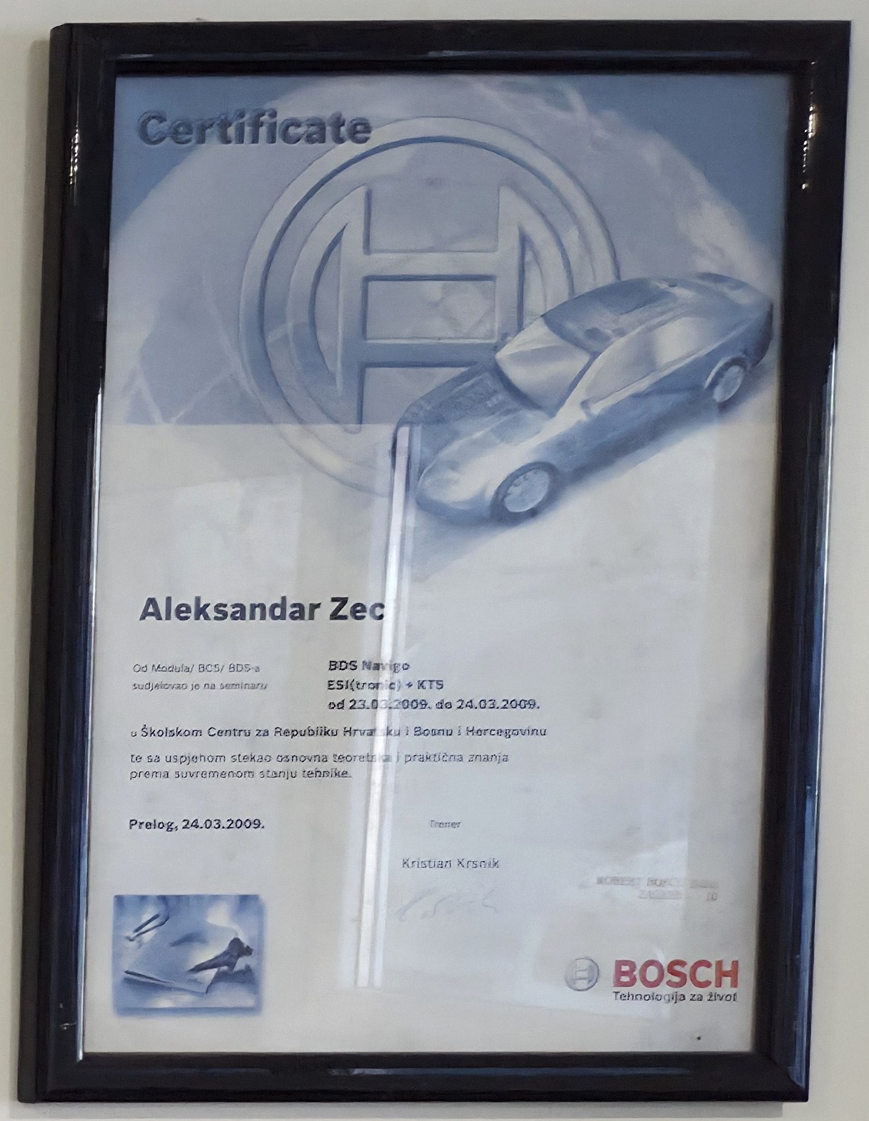 Bosch certifikat i stručno usavršavanje 6