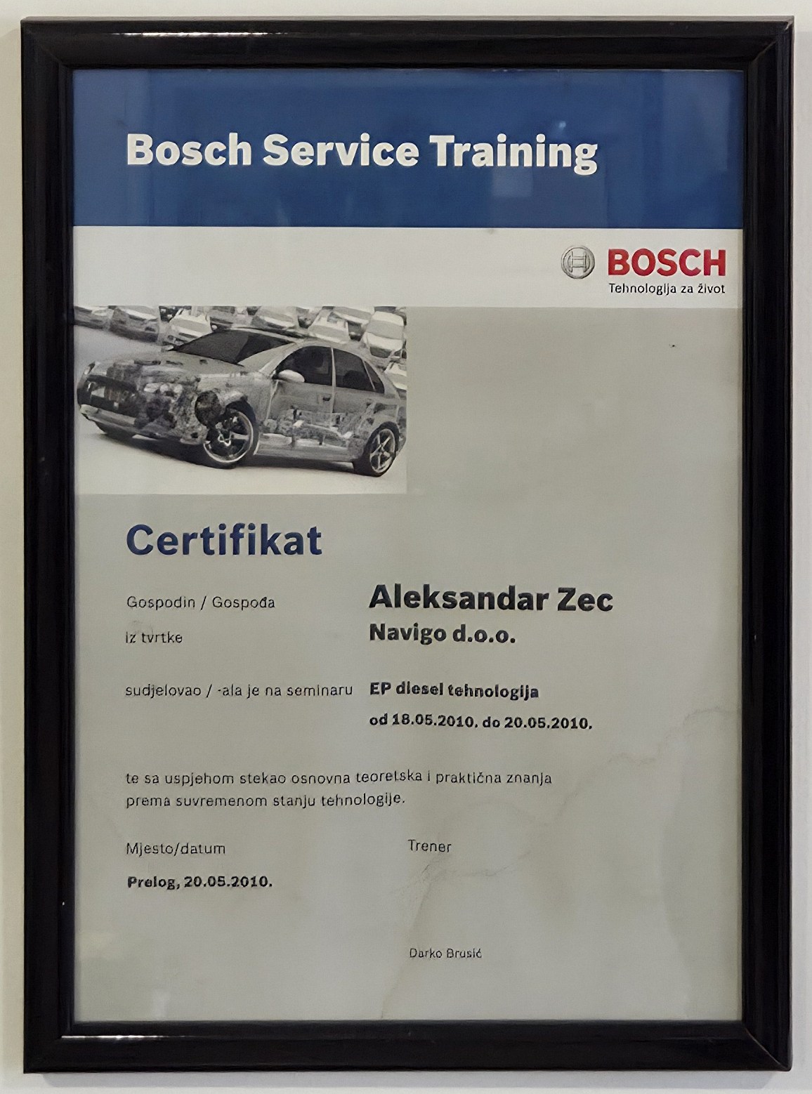 Bosch certifikat i stručno usavršavanje 10