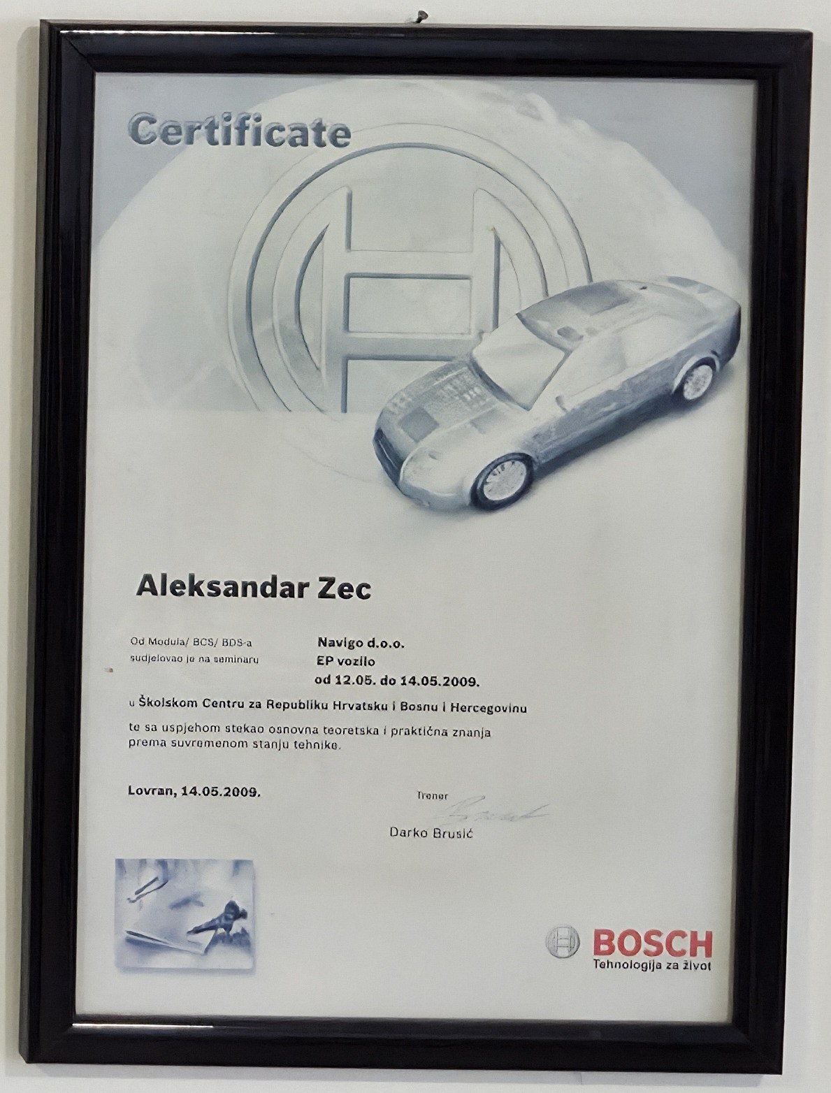 Bosch certifikat i stručno usavršavanje 11