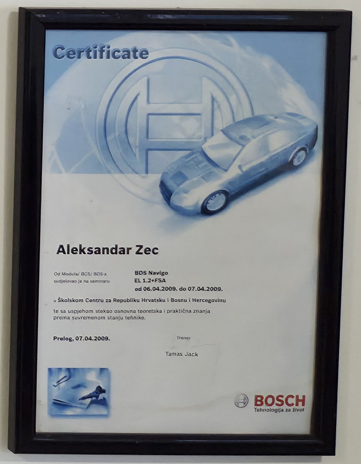 Bosch certifikat i stručno usavršavanje 12