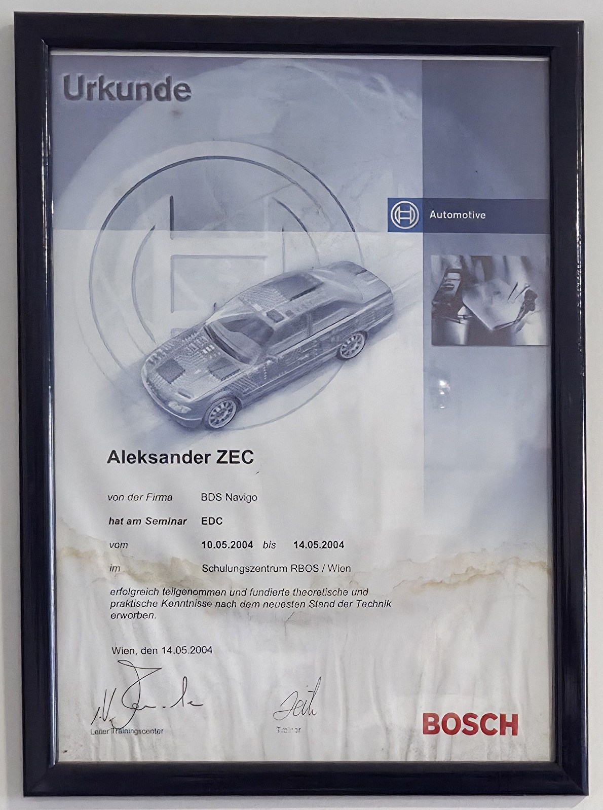 Bosch certifikat i stručno usavršavanje 16